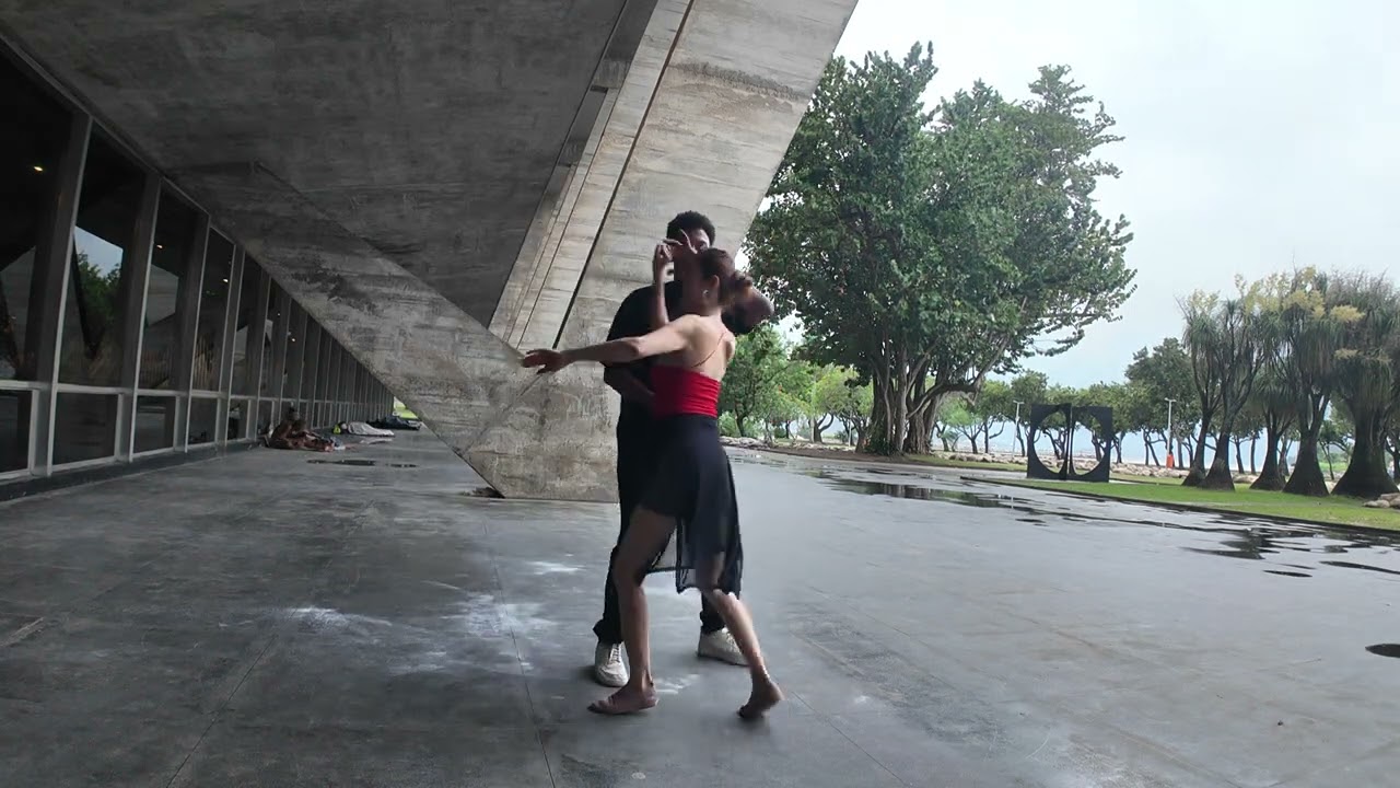Feb 27 , 2026 Zouk dancing with Instructor Gabriel at MAM , Brazil . 브라질에서 가브리엘 선생님과 주크 댄스