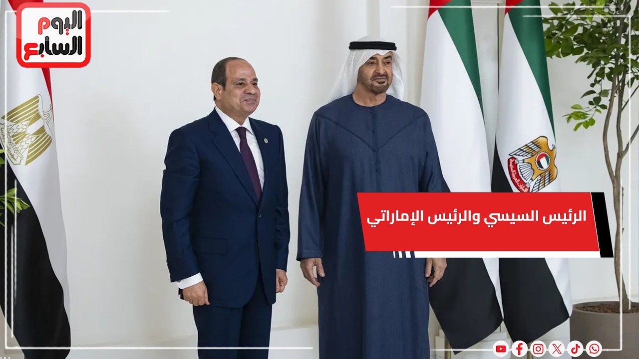 الرئيس السيسي والرئيس الإماراتي يعقدان لقاء ثنائياً في أبو ظبي