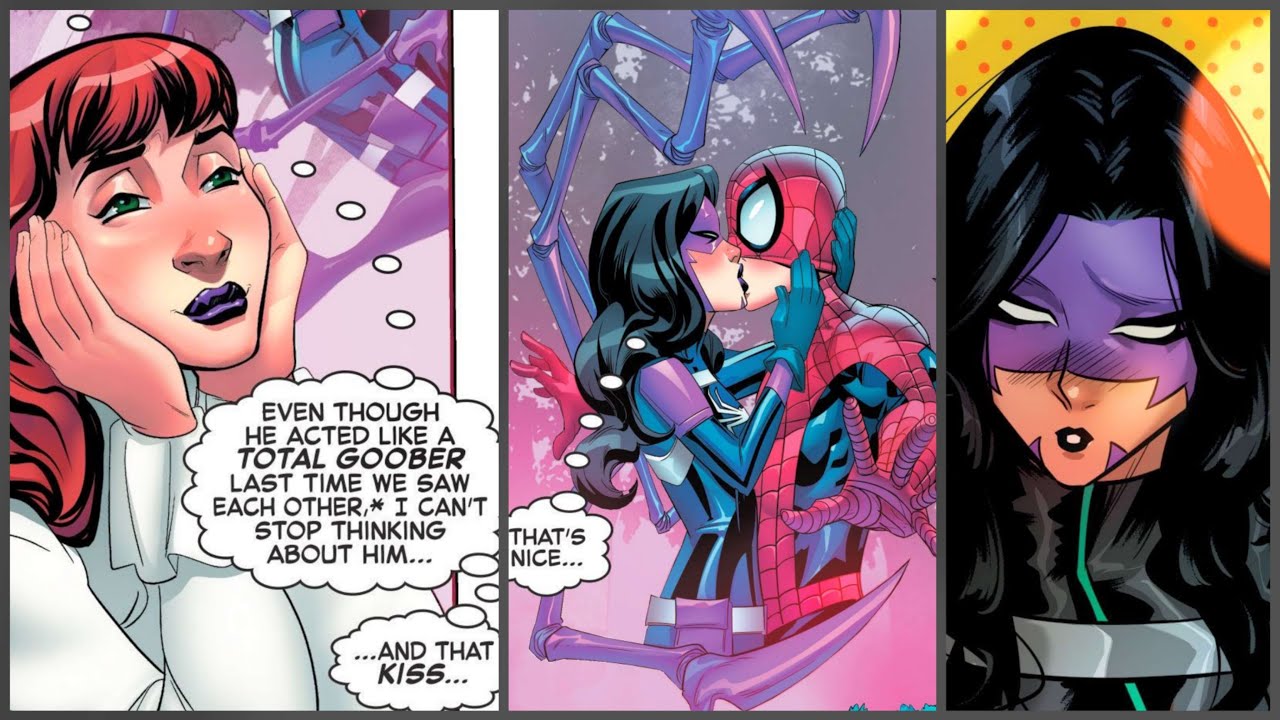 Hot Spider-Girlfriend Webhead Still Loves Spiderman Thinking About Their Kiss