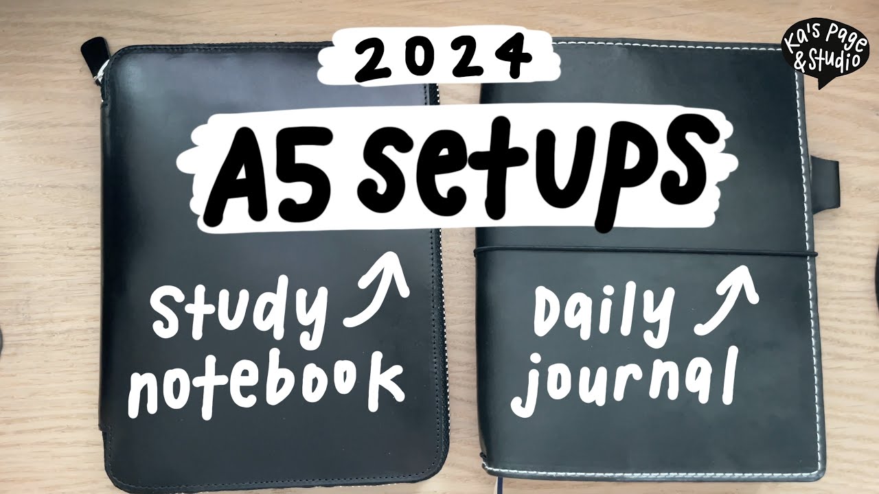 ENG) A5 size setups: Daily Journal & Study Notebook | Hobonichi HON | Freely Noted | TN