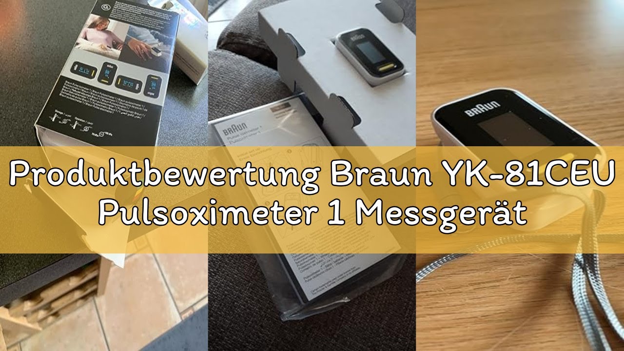 Produktbewertung Braun YK-81CEU Pulsoximeter 1 Messger&auml;t