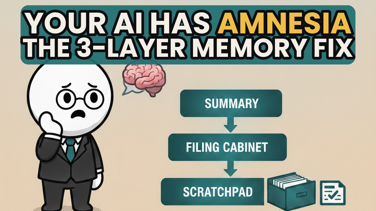Your AI Has Amnesia &mdash; the 3-Layer Fix That Cures It
