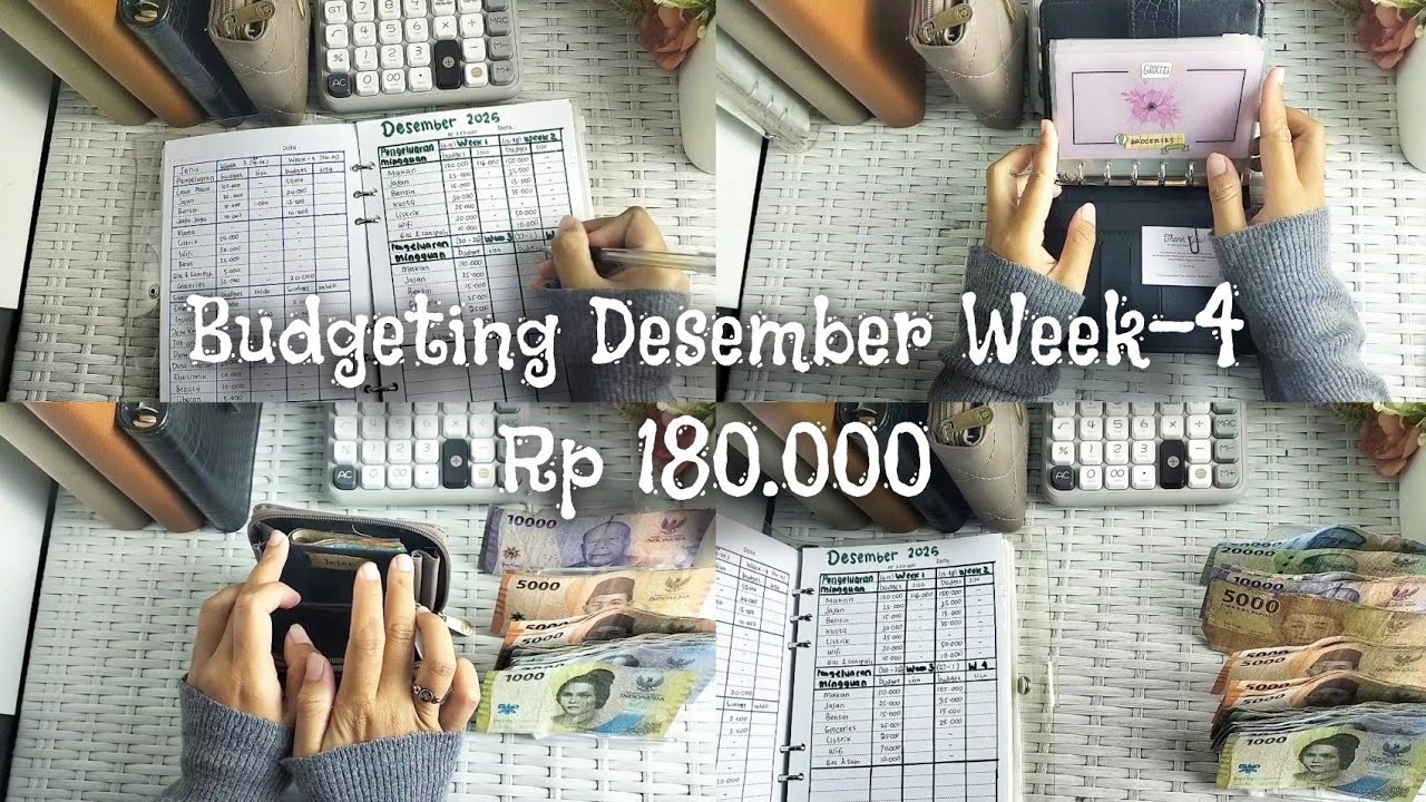 Budgeting terakhir Di tahun 2025 Desember Week-4  Rp 180.000
