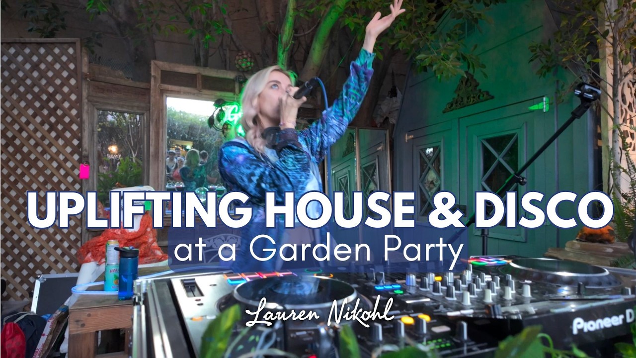 Uplifting House & Disco Mix @ Garden Party | Hybrid Set w/ Live Vocals | High Vibe House Sessions