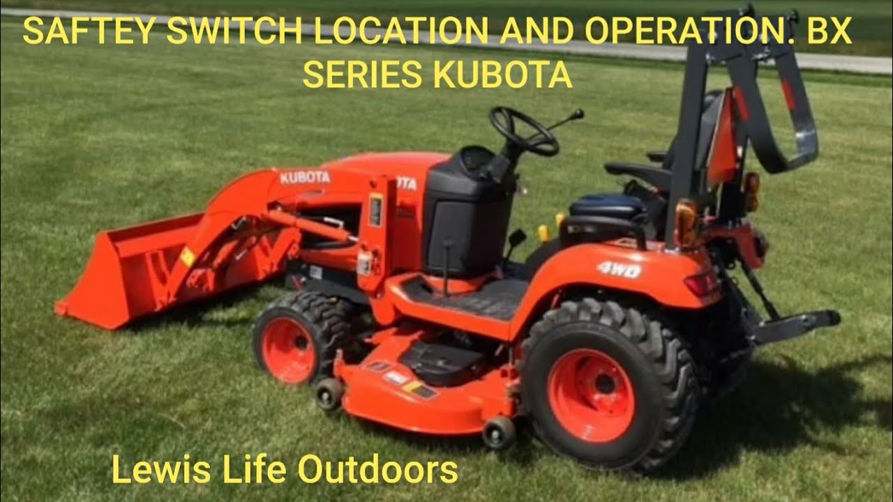 Двигатель KUBOTA серии BX не заводится! Срабатывает предохранительный выключатель!
