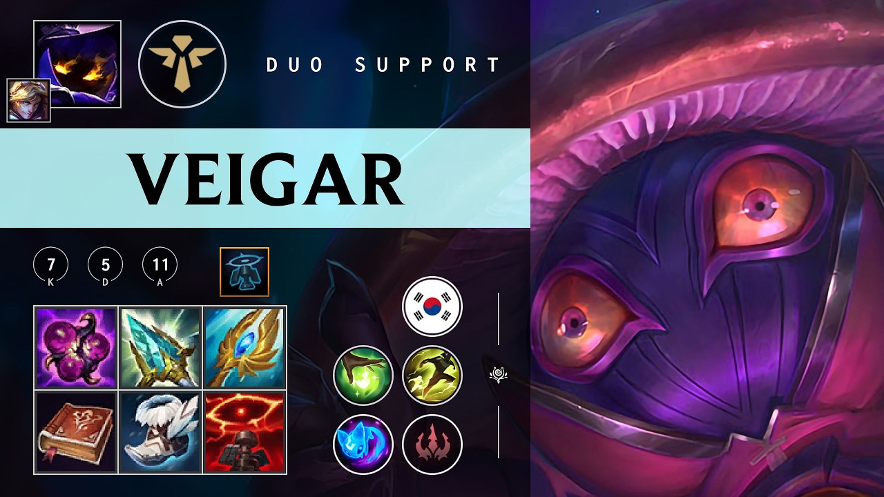 Veigar Support vs LeBlanc - KR  Patch 26.03
