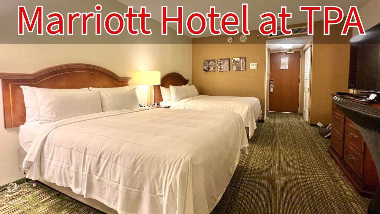 Staying at the Marriott Hotel at Tampa International Airport | Full Tour, Check-In, & Parking