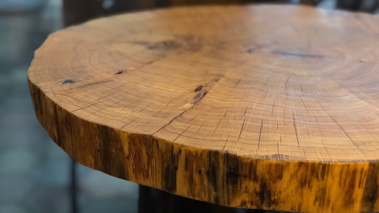 Cookie Slab Coffee Table - Oak