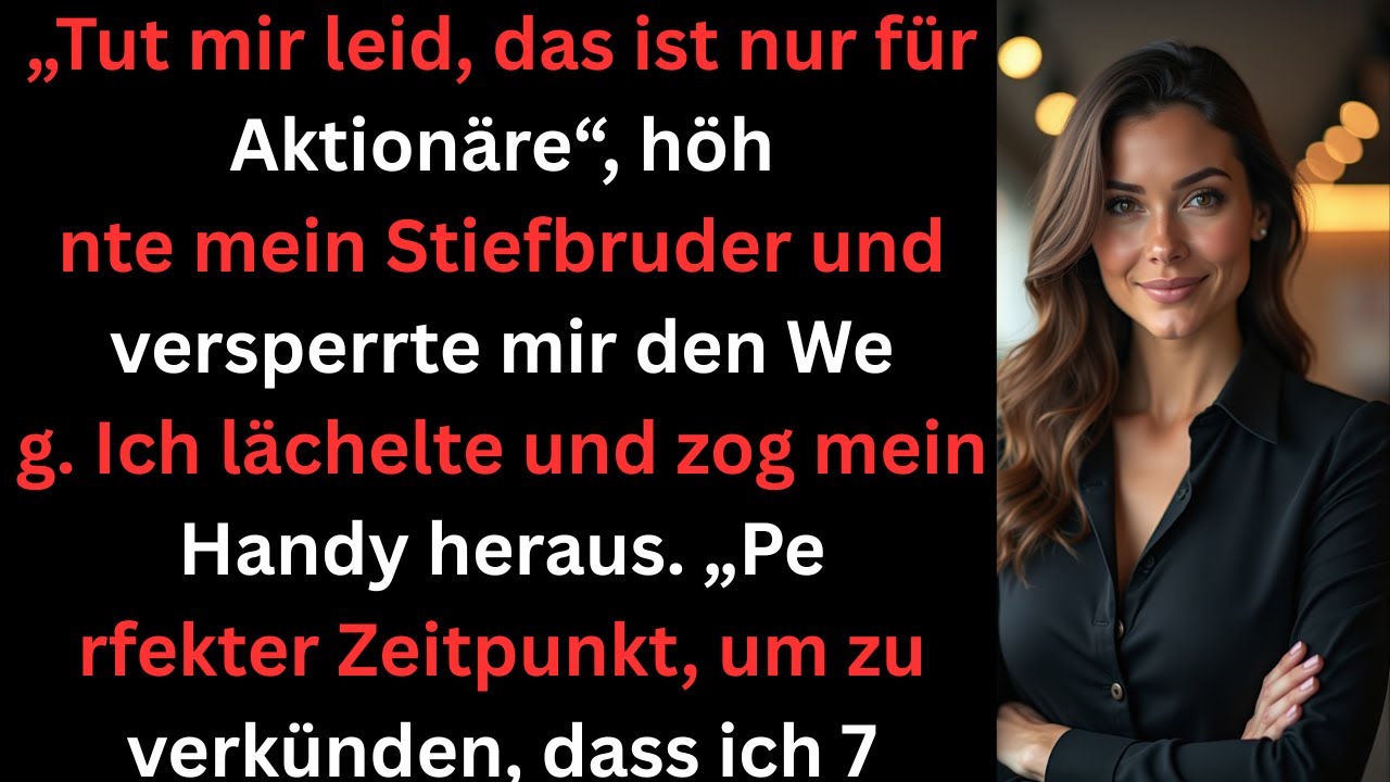Sie schlossen mich vom Vorstandstreffen aus  dann zeigte ich wem die Firma wirklich gehört