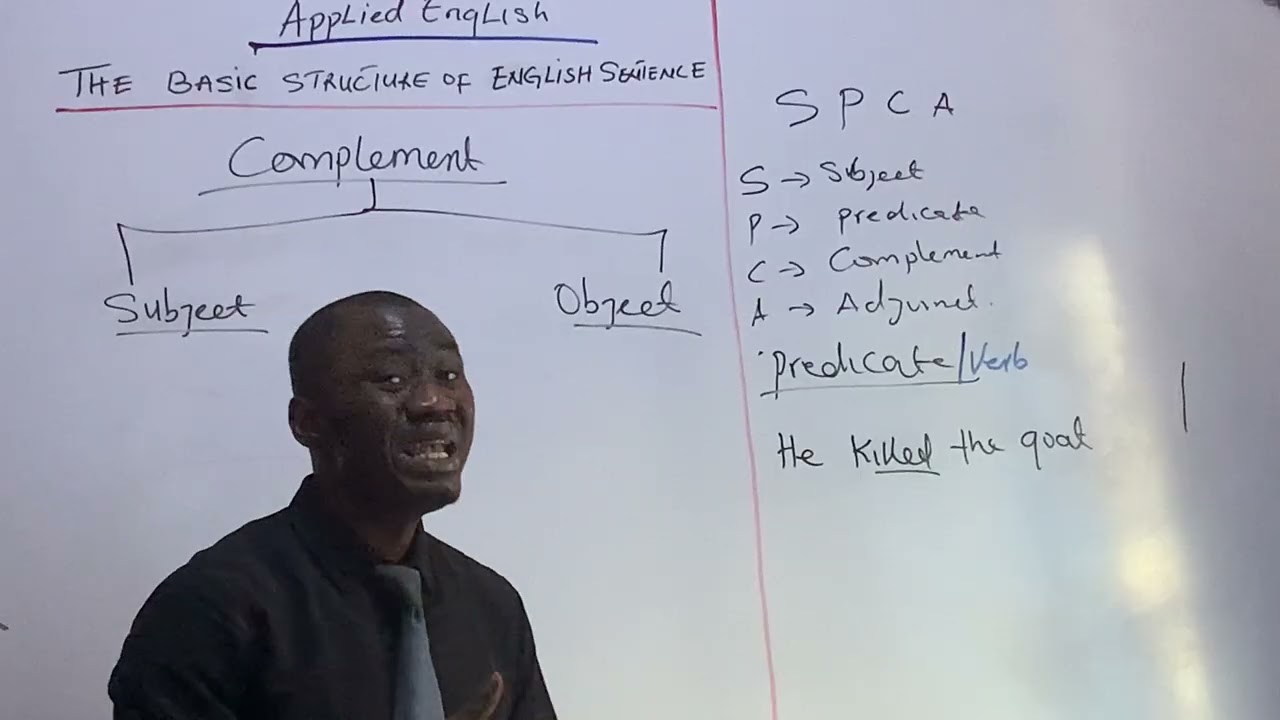 THE BASIC STRUCTURE OF ENGLISH SENTENCE