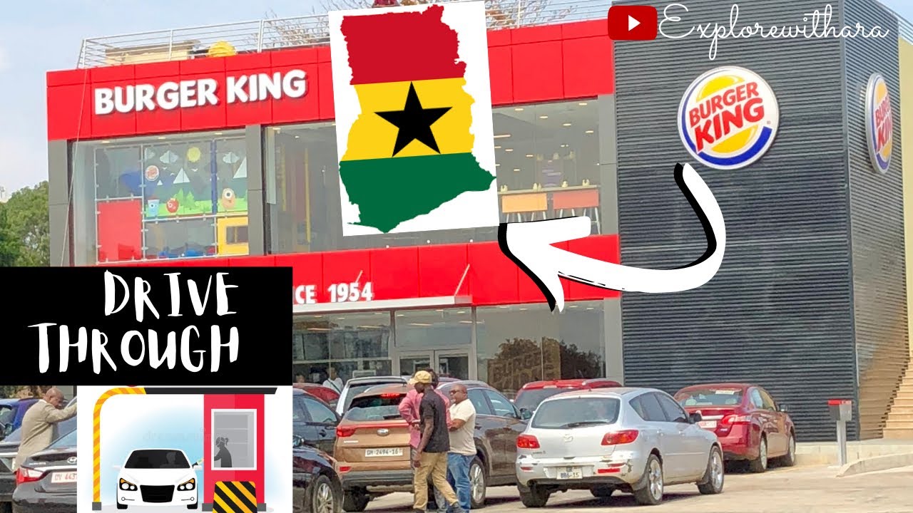 Drive Through Burger King in Ghana??? Airport Accra Ghana