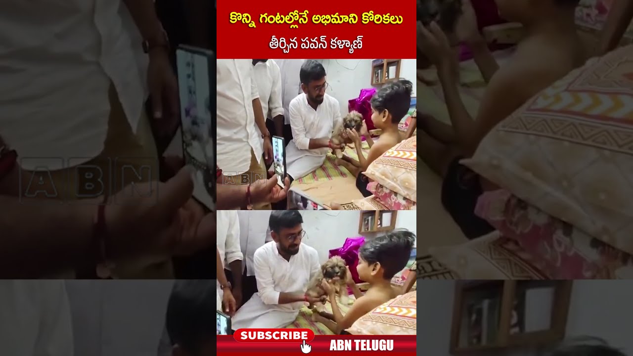 కొన్ని గంటల్లోనే అభిమాని కోరిక తీర్చిన పవన్ కళ్యాణ్ | #pawankalyan #janasena #niranjan #shorts