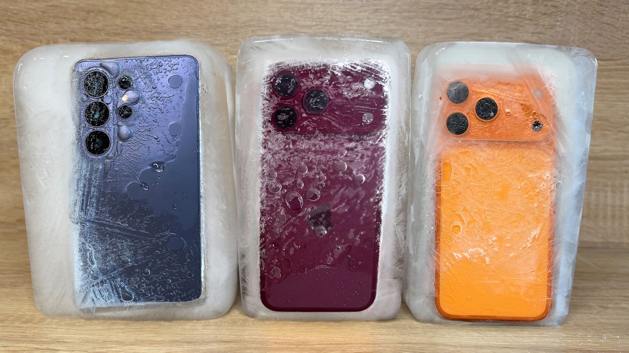 iPhone 18 Pro Max vs iPhone 17 Max vs Samsung Galaxy S26 Ultra - Sparkling Water FREEZE Test! Wow