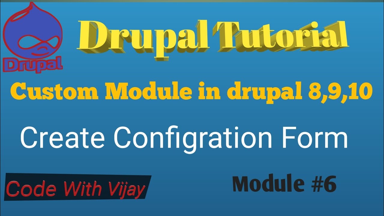 Create Configration From drupal 10