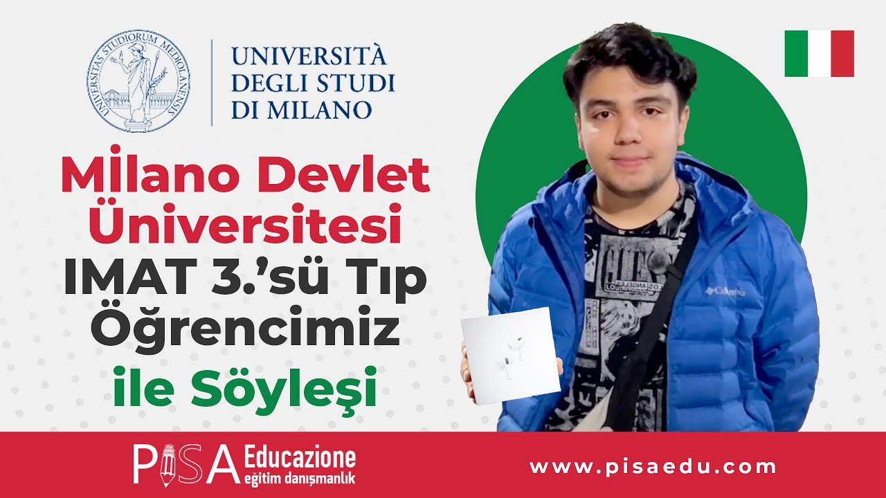 IMAT 3.sü Öğrencimiz ile Milano Devlet Üniversitesi Tıp Bölümü Hakkında Söyleşi