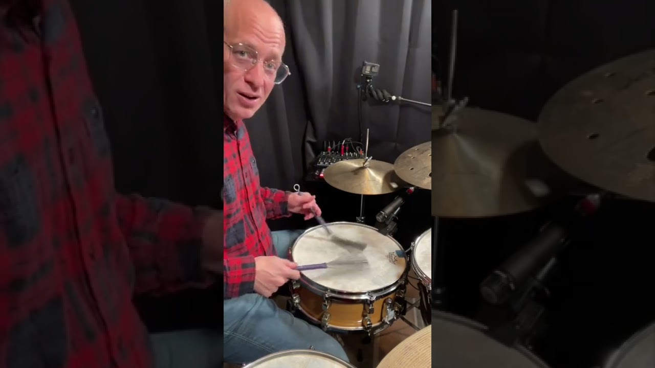 SUPER EASY BOSSA NOVA BRUSHES BEAT #shorts #jazzdrumming #jazzdrums #drumlessons