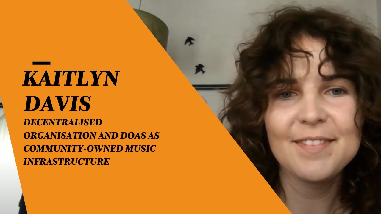 Keynote: Decentralised Organisation and DAOs as Community-Owned Music Infrastructure