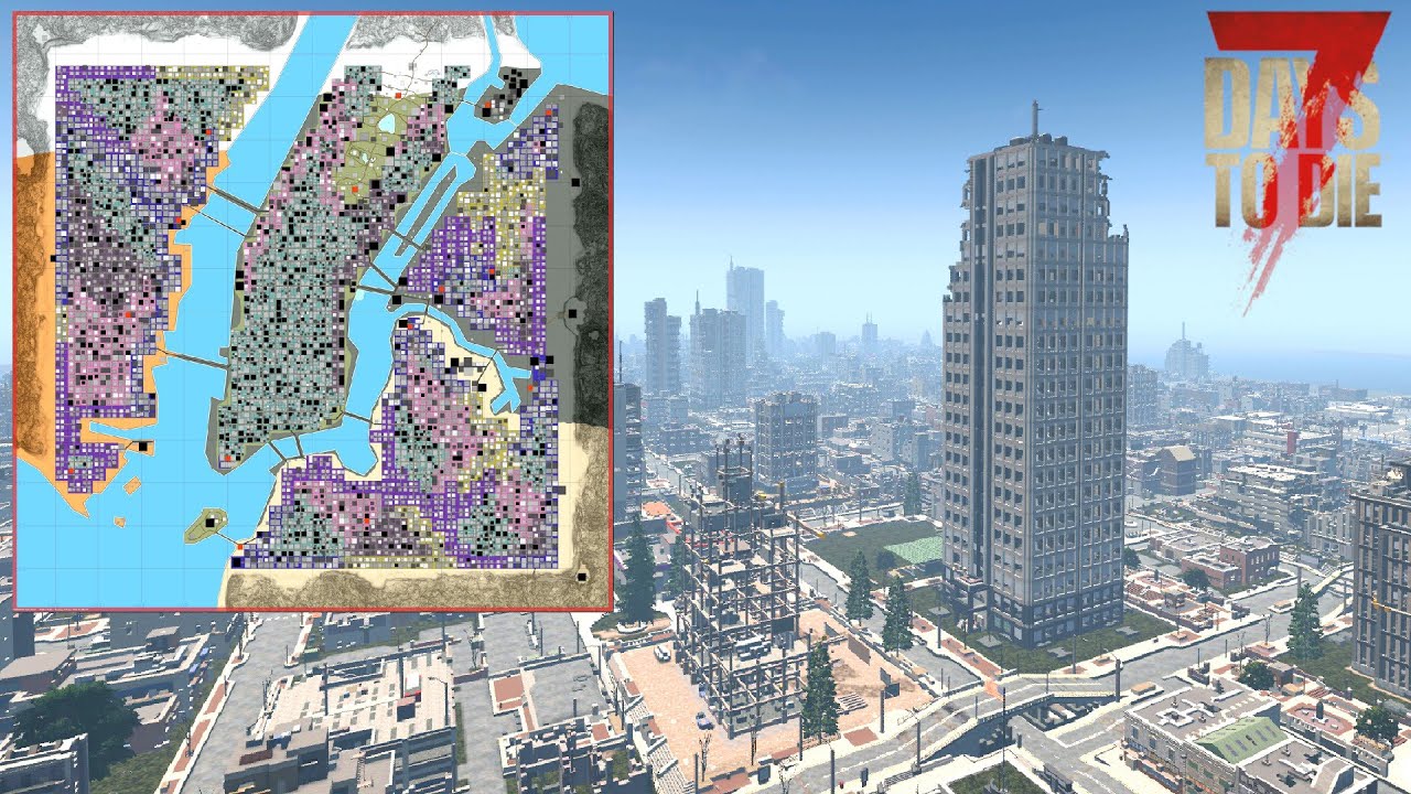New Map: New York Undead Two🏬 Double-Map-Pack for 7 Days to Die 2.x