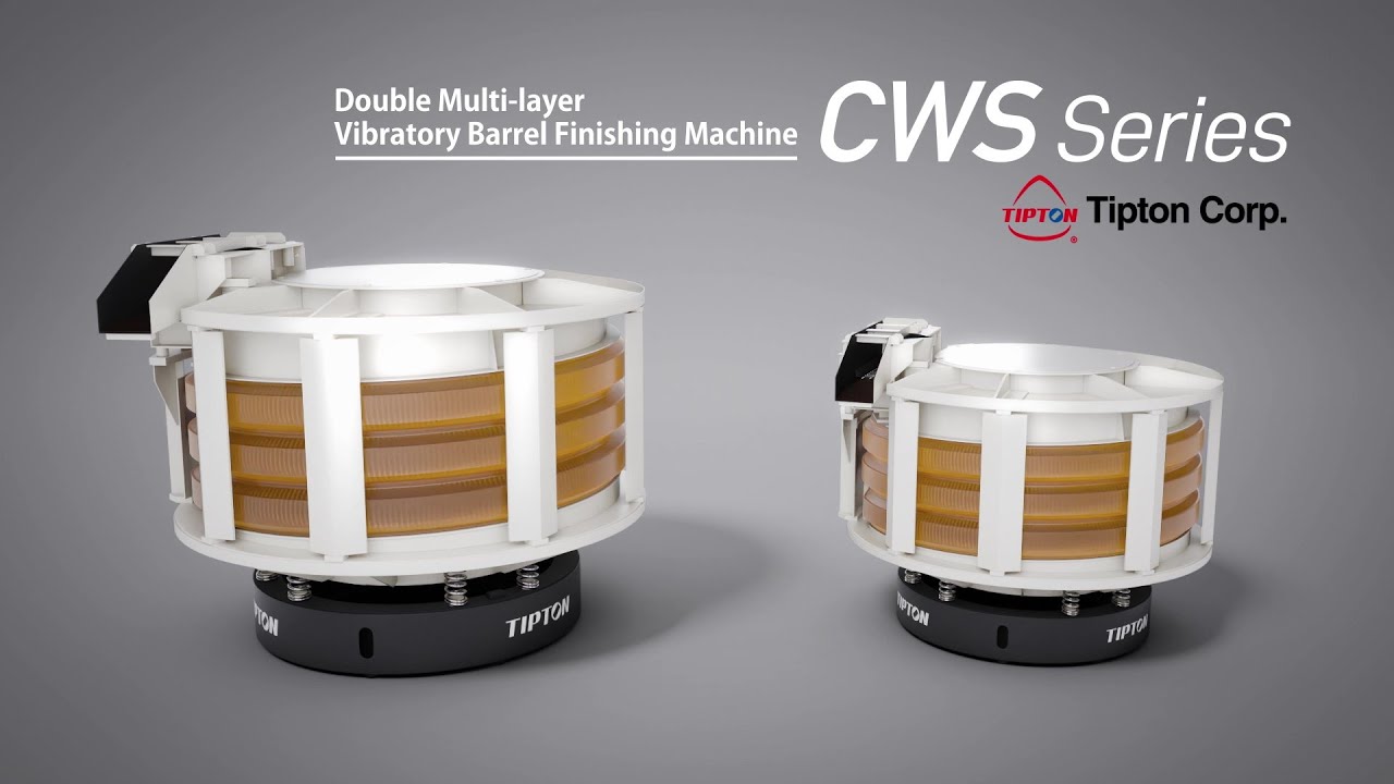 Double Multi-Layer Vibratory Barrel Finishing Machine “CWS” Series