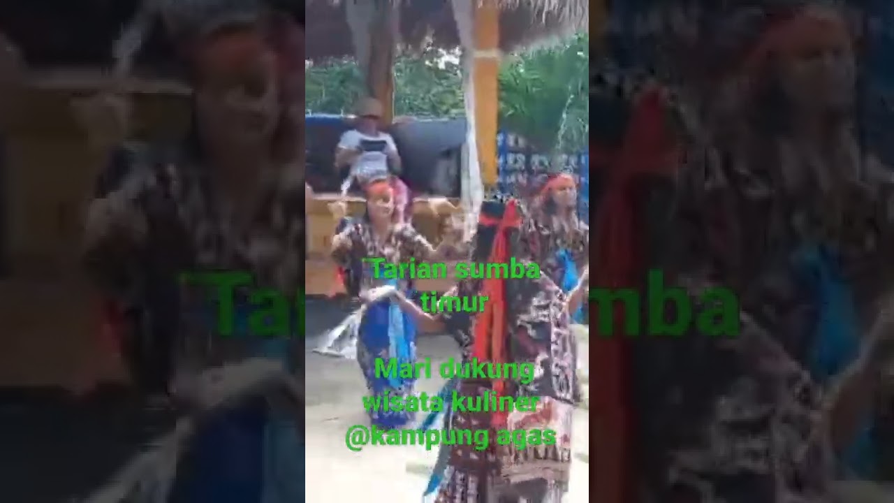 tarian sumba timur, penari penari di wisata kuliner @kampung agas sumba timur