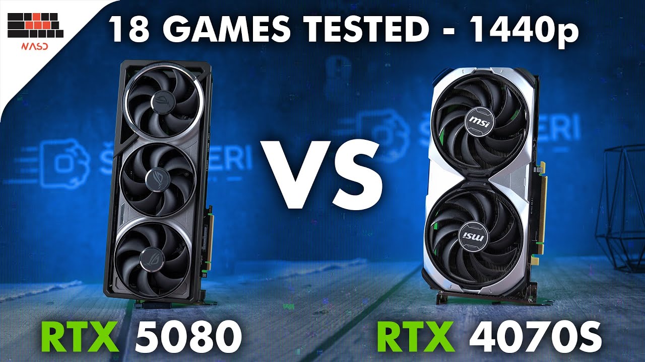 RTX 5080 vs RTX 4070 Super - 1440p Test in 18 Games
