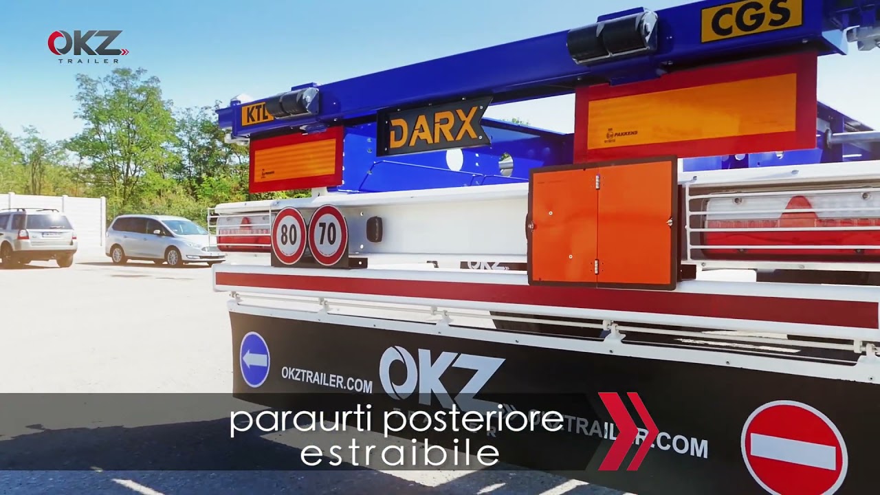 OKZ TRAILER   portacontainer fisso collo d'oca DARX