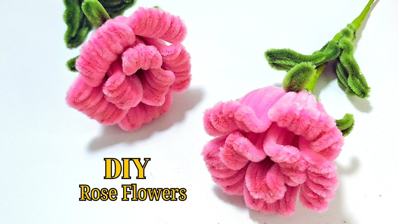How to Make Rose with Pipe Cleaners