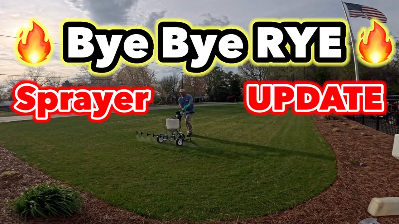 🔥 KILLING RYEGRASS + SPRING BERMUDA TRANSITION (REAL-TIME SPRAYING + NEW SPRAYER UPDATE!) 🔥