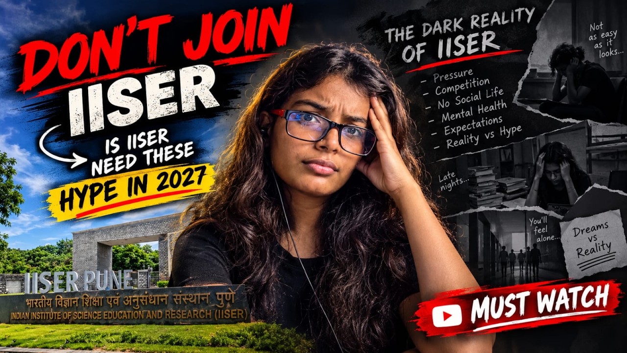 🚨 DON'T JOIN IISER Until You Watch This Video! 🎓| Complete IISER 2027 Guide | Placements, Reality