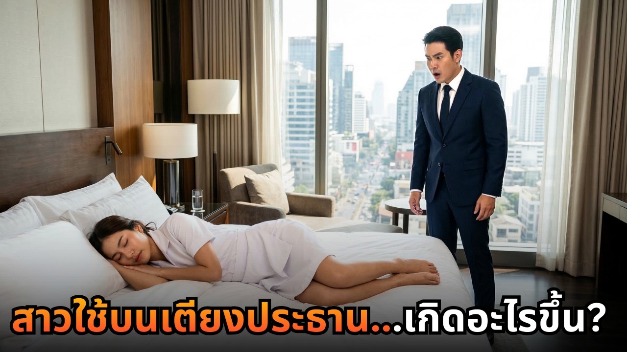 สาวใช้จนๆ เผลอหลับบนเตียง 