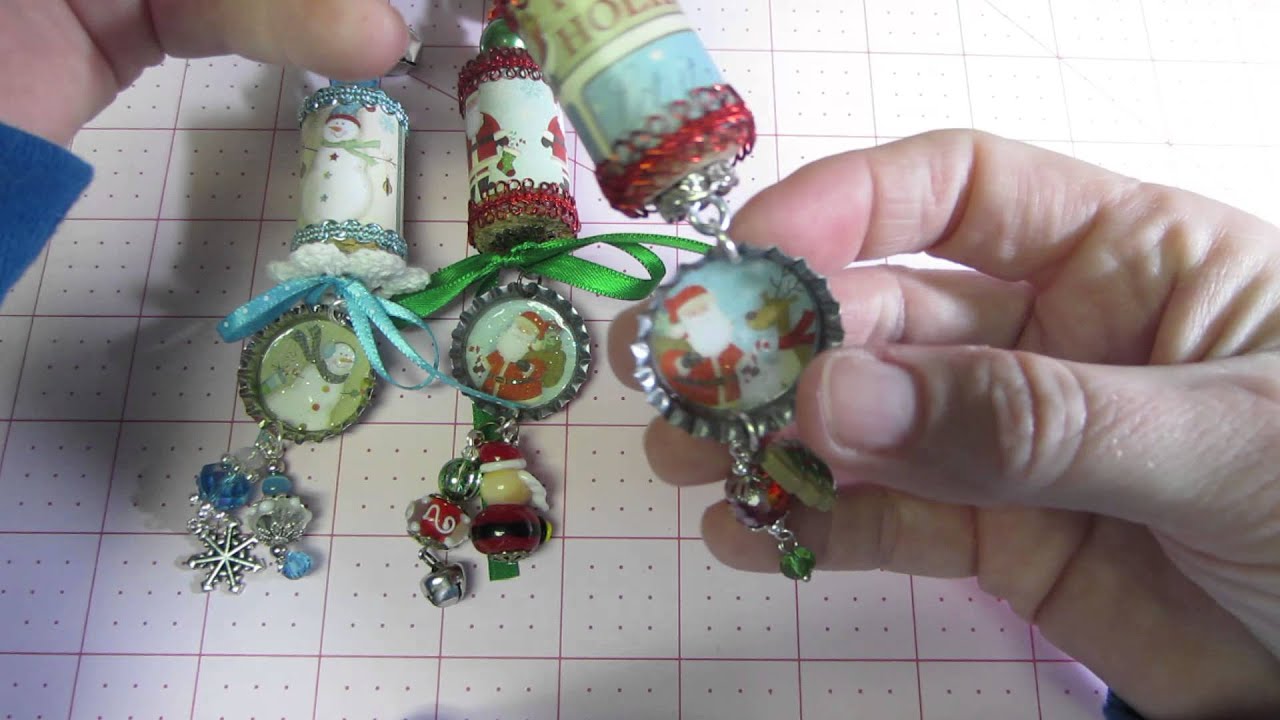Christmas cork ornaments