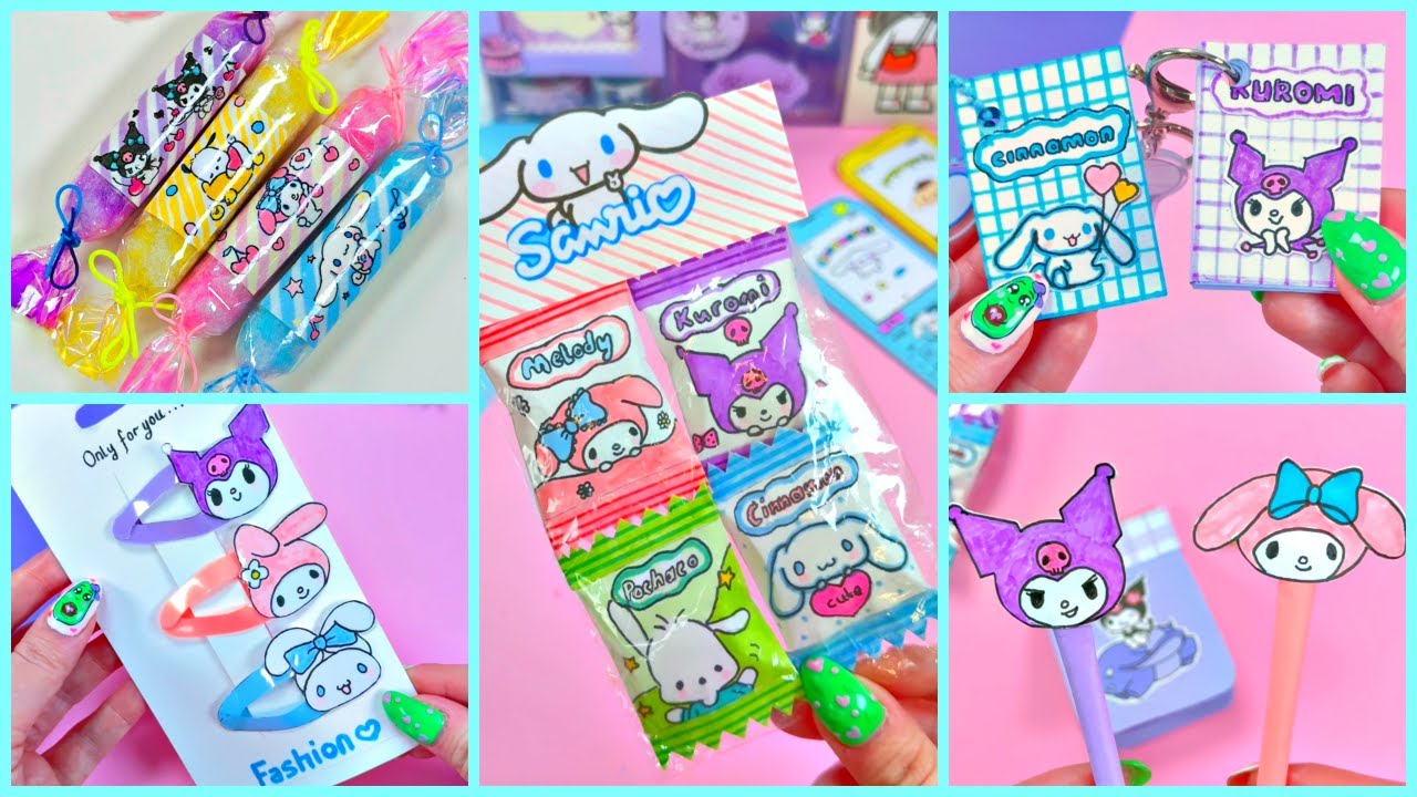 DIY - PAPETERIE SANRIO ET ID&Eacute;ES D'ARTISANAT EN PAPIER AMUSANTES