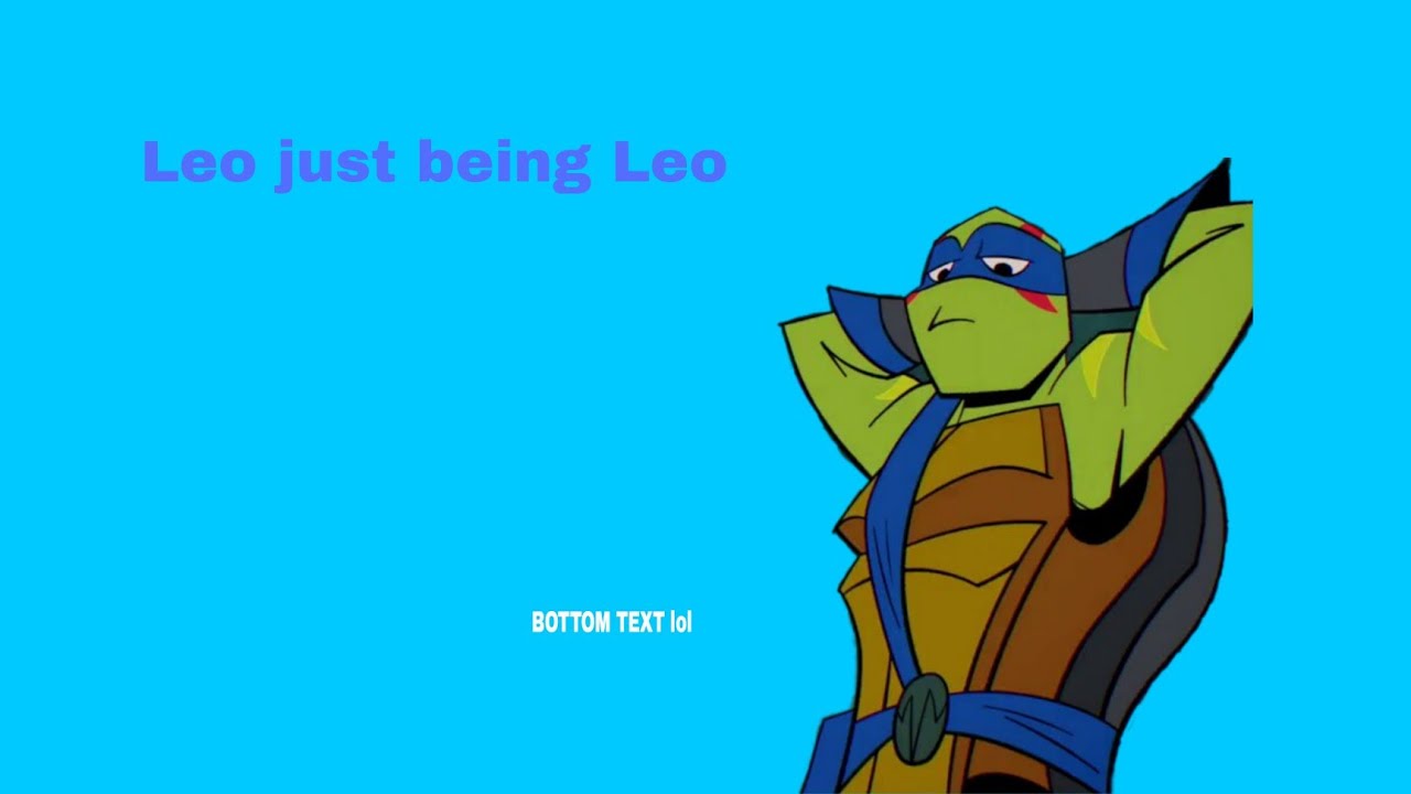 Leo just being Leo(ROTTMNT)