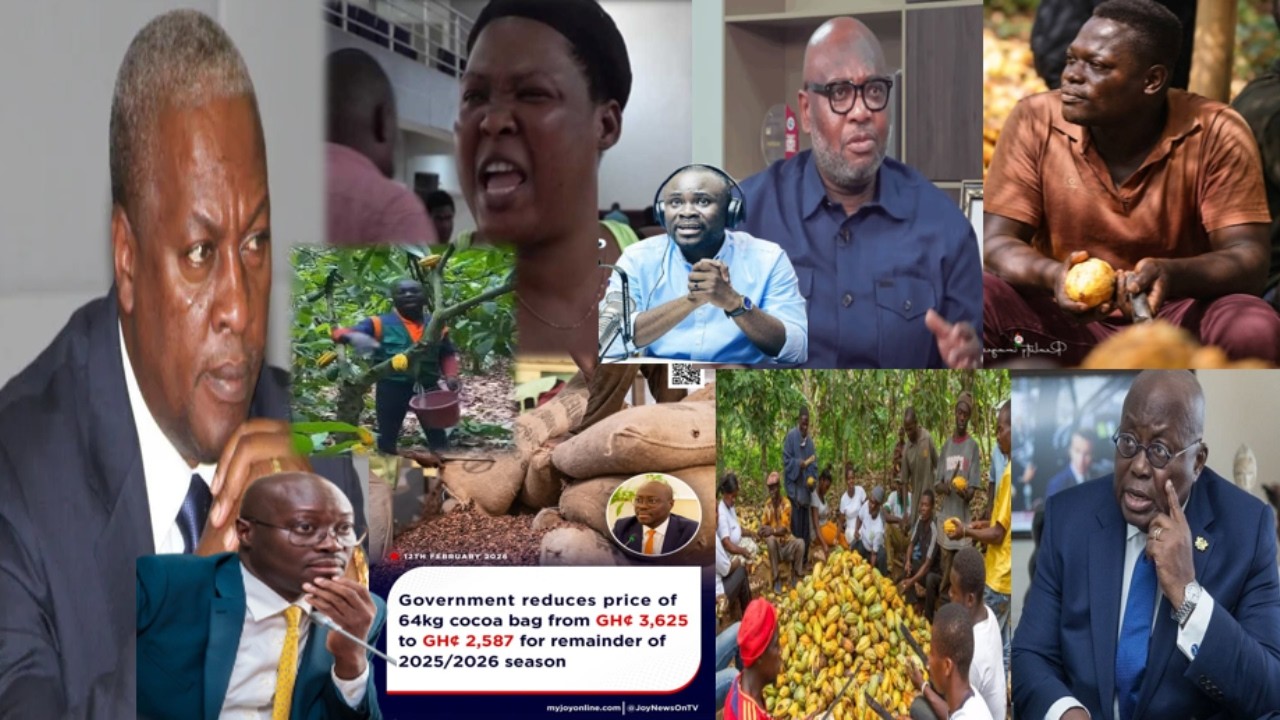 OB Stuns As Cocoa Farmers Shakes His Live Show; Fires Mahama & Ato Basabasa-We Will Not Accept This