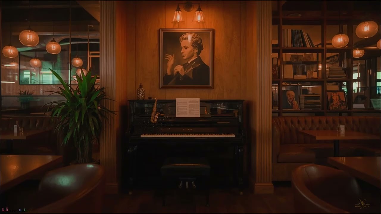Romantic Funky Jazz Sax 🎷 Warm Evening Café Atmosphere 6