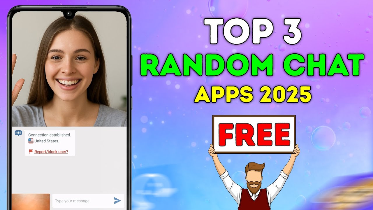 Top 3 Free Random Video Chat Apps to Meet Strangers in 2025 (Best FREE Apps)