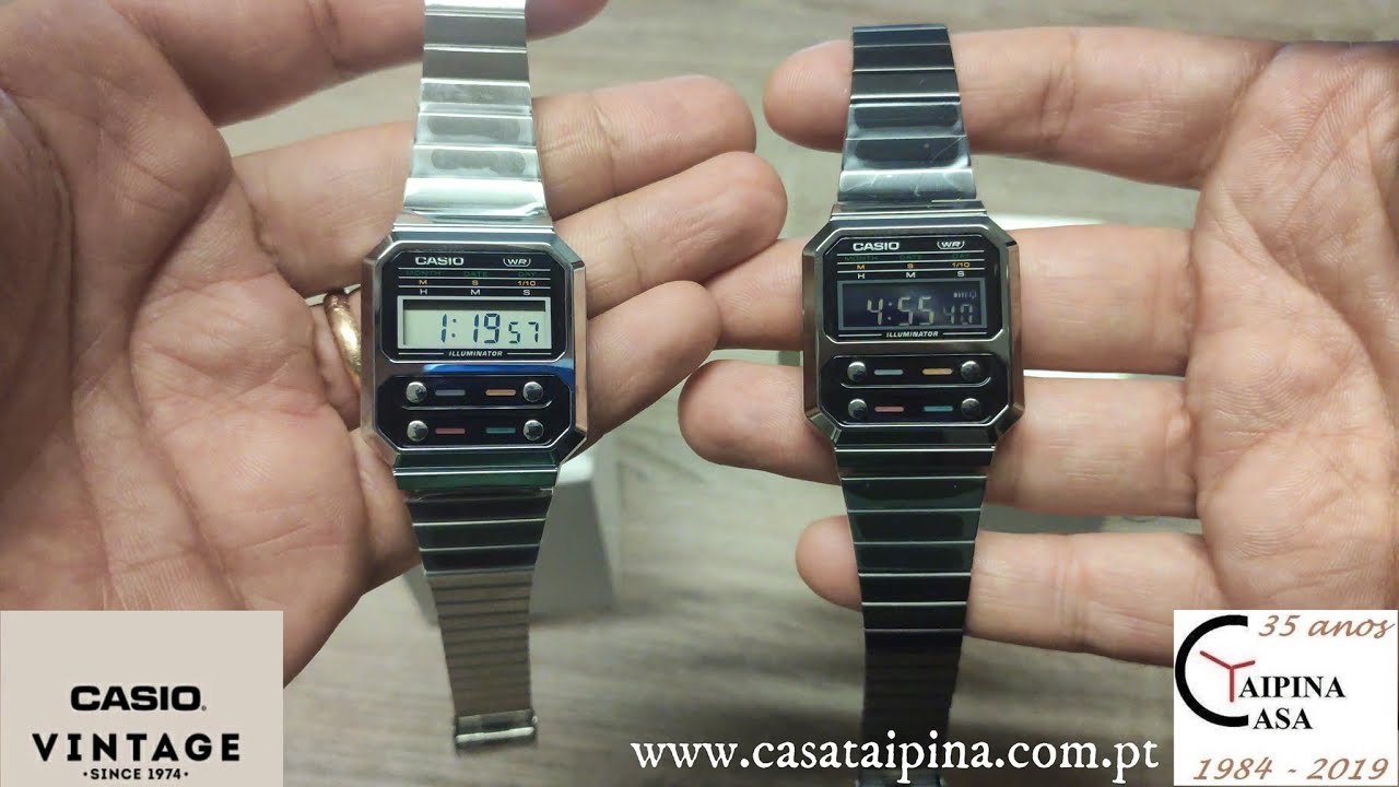 Casio Vintage A100WE-1AEF vs A100WEGG-1AEF