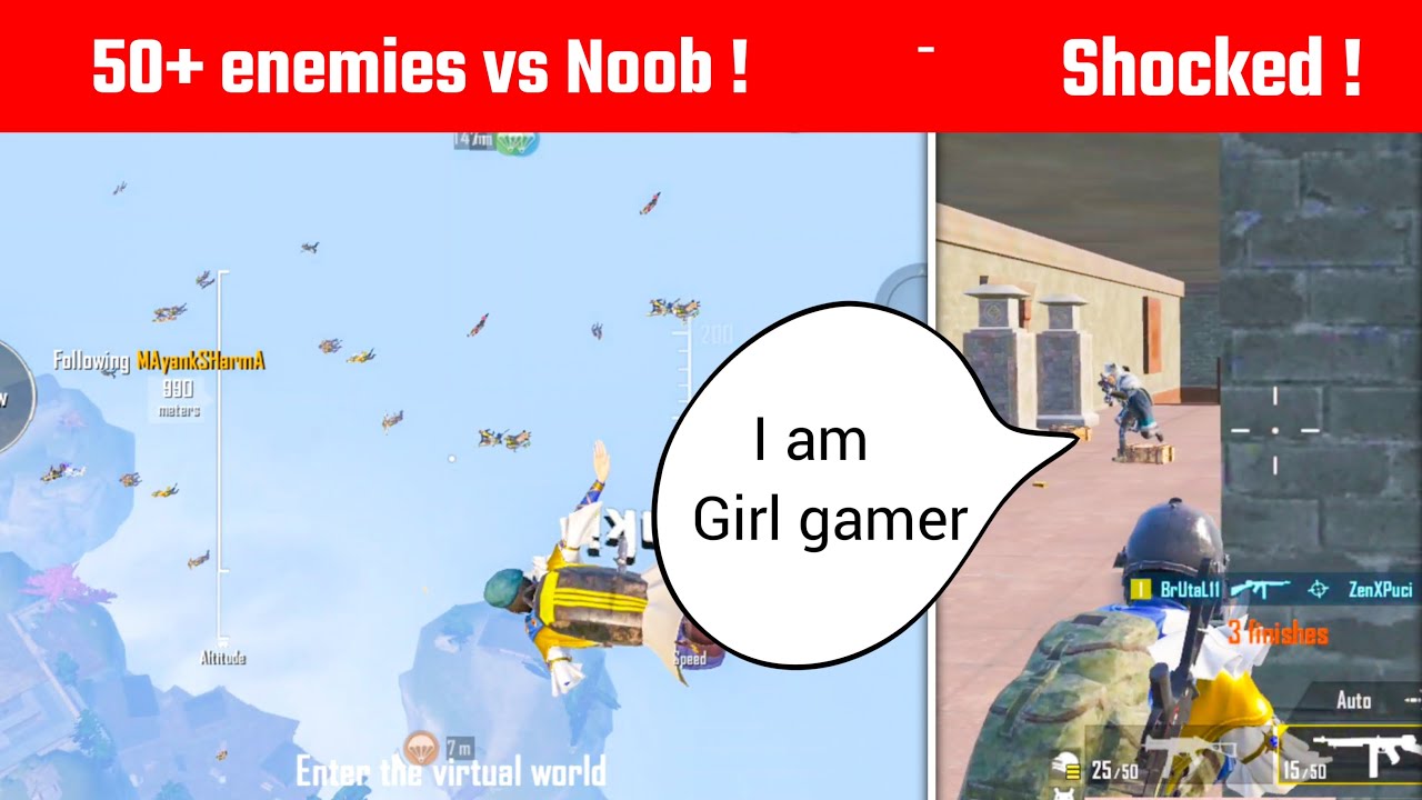This girl gamer was Shocked By this | Bgmi Gameplay By - Gamo Boy