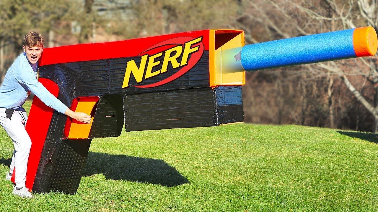 WORLDS BIGGEST NERF GUN!! (TEST FIRE)