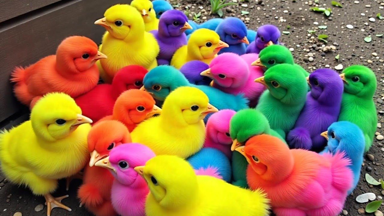 Ayam Lucu, Ayam Warna Warni, Ayam Rainbow Gokil, Kelinci, Kucing Lucu, Bebek, Hewan Lucu 01