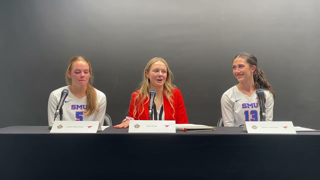 SMU Volleyball Presser After Losing to Purdue in Sweet 16