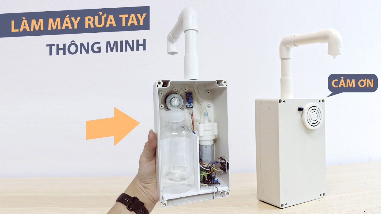 CHẾ MÁY RỬA TAY THÔNG MINH V2 - Đẩy lùi dịch bệnh