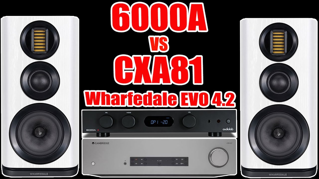 Super Clean and Gorgeous!!! Audiolab 6000A vs Cambridge Audio CXA81 integrated Amp Wharfedale EVO4.2