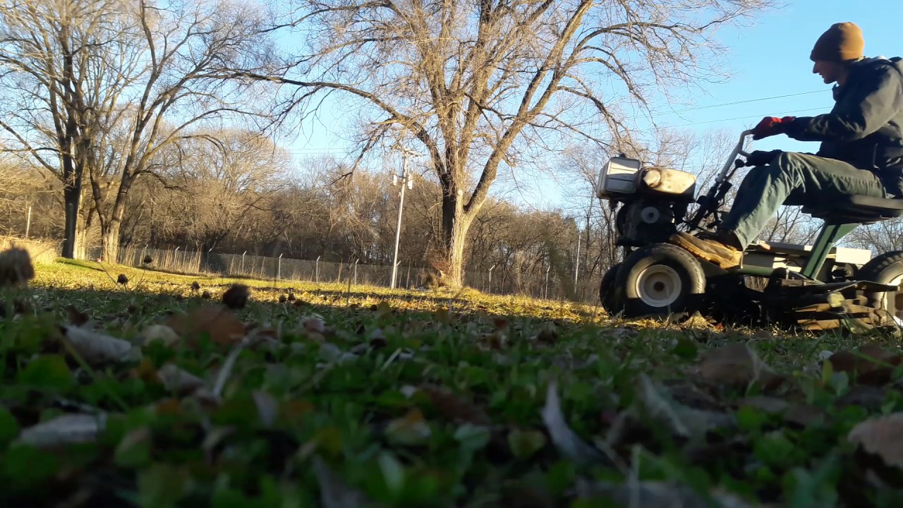 Cutting Grass with an Old 3-Gang National 68