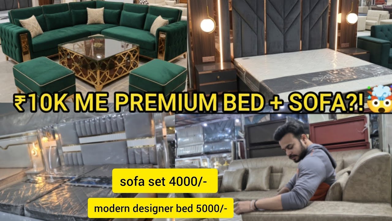 ₹10,000 Me Premium Bed + Sofa?! Delhi Ka Sabse Sasta Furniture Market 😱🔥