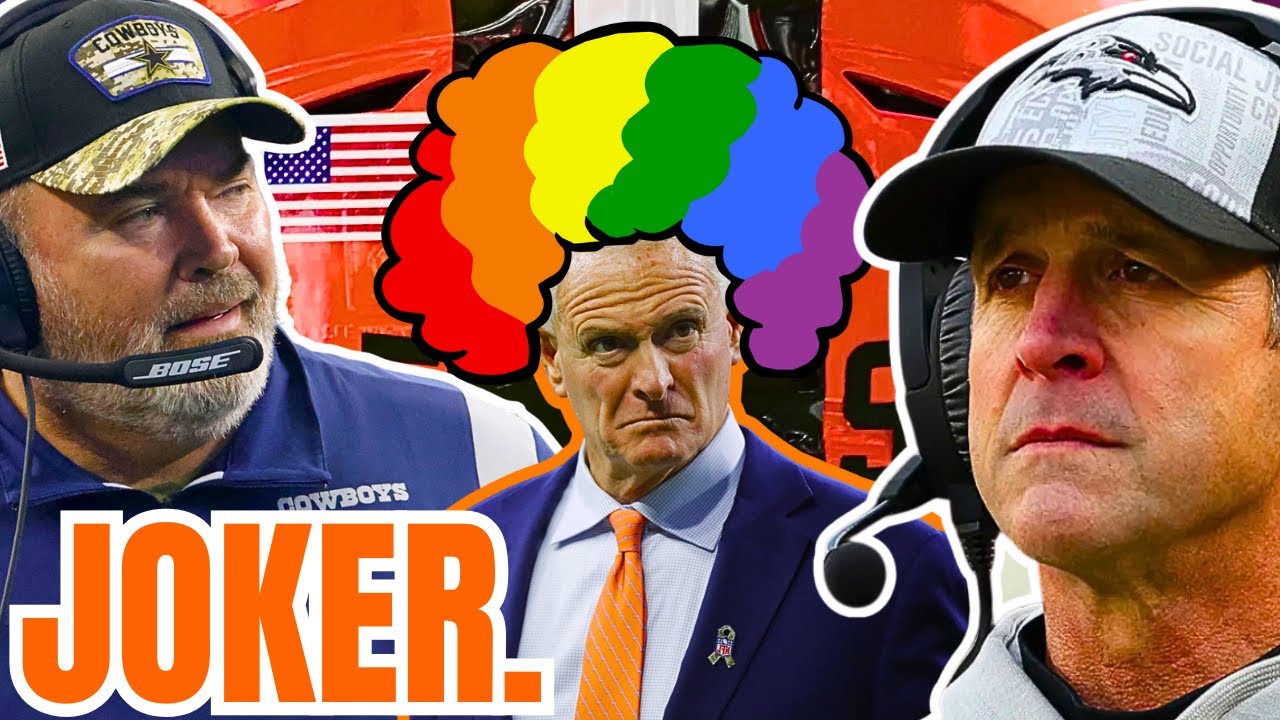 JOKER JIMMY HASLAM BLOWS IT w John Harbaugh! Browns Coaching Search is a CLOWN SHOW!