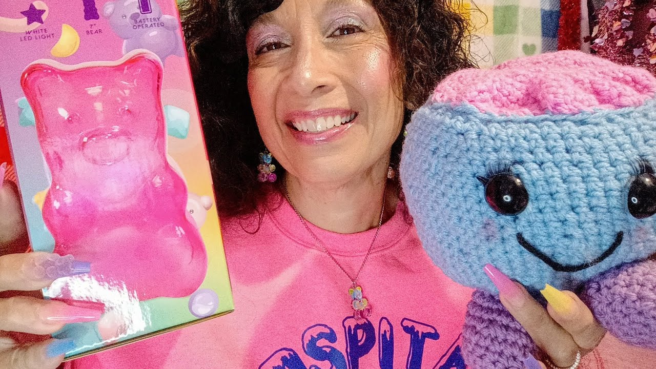ASMR 🩷💜🩵 Opening Valentine's Day Mail 💌 with XL Press-On Nails 🧸 Part 1