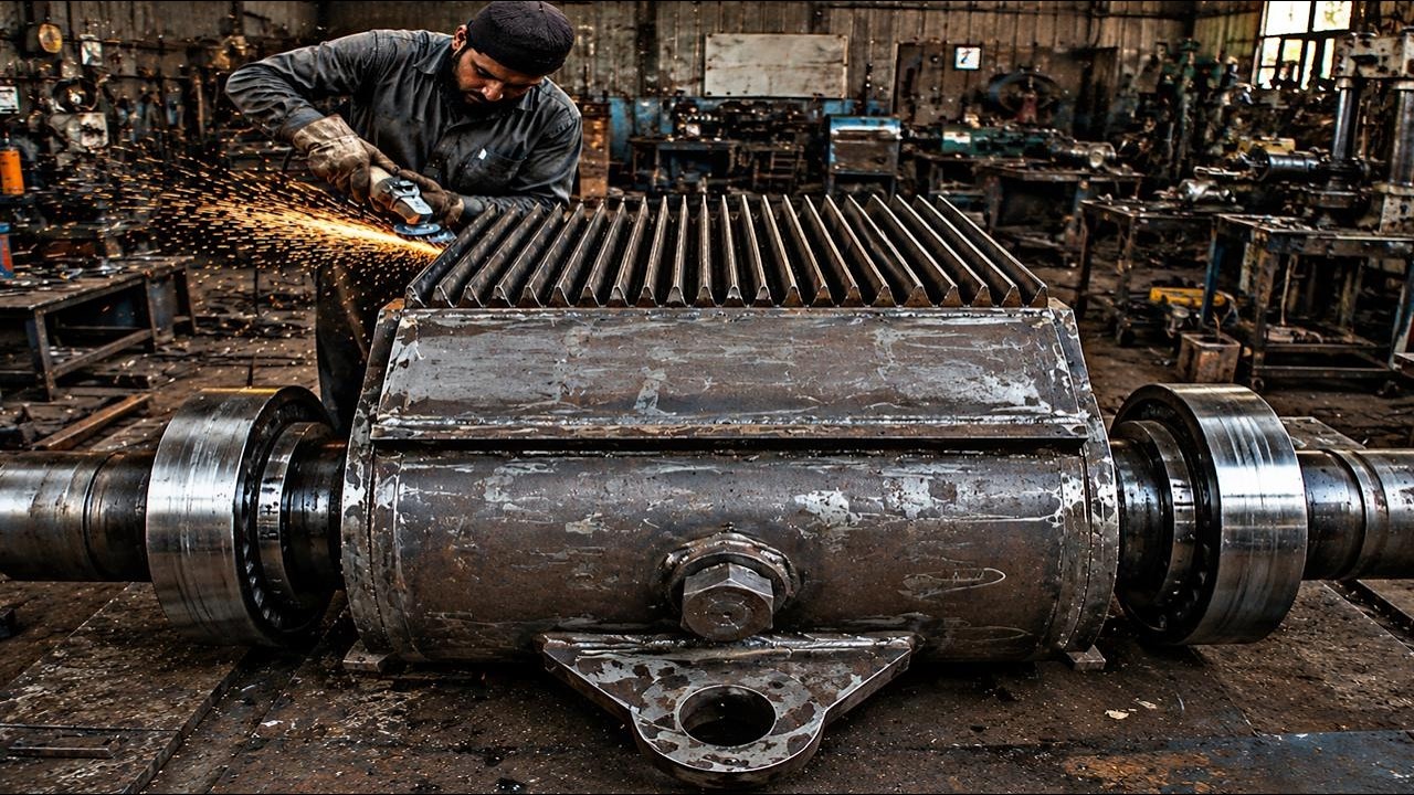 Massive Industrial Hammer Build in Local Workshop | Skilled Fabrication Process