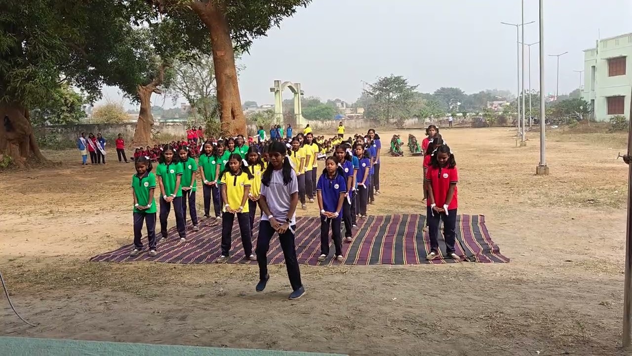 Aerobic exercise dance #Annual Sports Day 2025 #OAV ANKARANTIPUR 