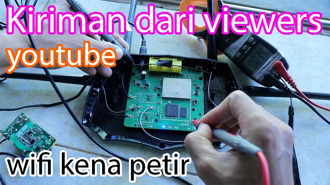 Wifi kena petir 🔥tenda ac1200 gigabit kiriman dari viewers youtube bisa di servis